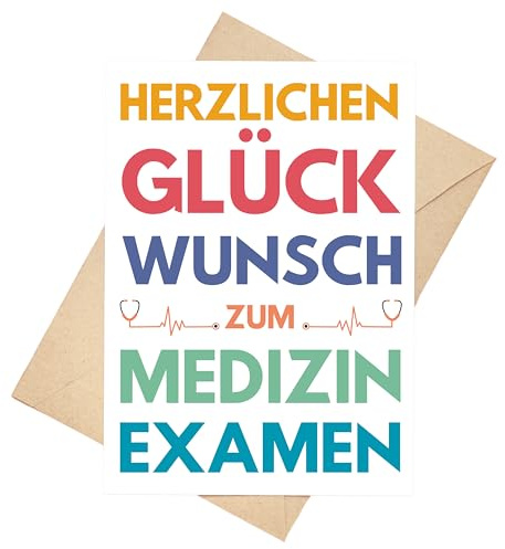 Palanemo Glückwunschkarte Examen Medizin bestanden Geschenk Karte