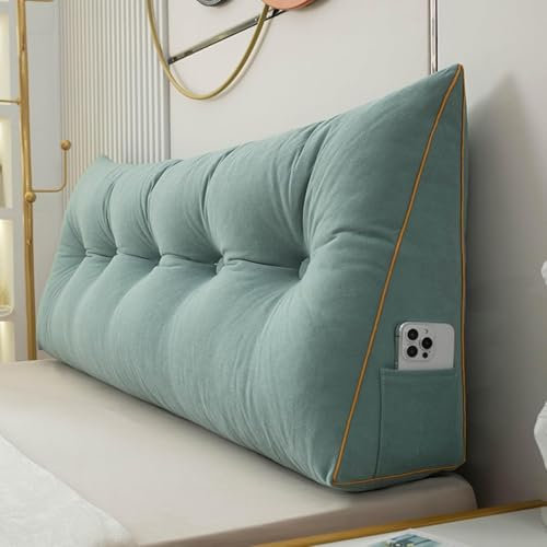 Keil-Rückenkissen für Bett und Couch, stützendes Lendenwirbel-Lesekissen, Kopfteil, Rückenlehne, Buchkissen, perfekt für Komfort und Höhenverstellung, 200 x 50 x 20 cm