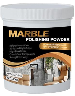100ML Granite Cleaner & Polish | Marble, Quartz, Stone Countertop Cleaner Spray | Stain Remover for Kitchen, Bathroom Shower Tile, Vanity Sink | Streak-Free Shine