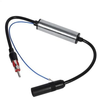 Gatuida de Antena Coche FM Señal Mejorada Booster Inline Fácil Instalación Filtro Ondas Mejora Recepción Radio