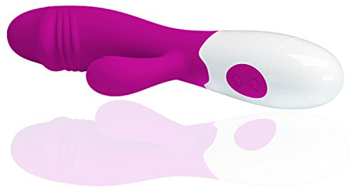 Luvado G-Punkt 30 Modis! Vibrator für Sie Klitoris und Stoßfunktion medizinischem Silikon Erotik Sexspielzeug Spielzeug Massierer mit dual Gpunkt Stimulation Lecken weich Frau Sex (Lila)