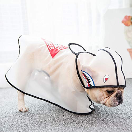 KUANDARMX Fester Hund Regenmantel mittelgroße Hund wasserdichte Kleidung Frühling Regentag Haustier Jacke Ande Poncho Haustier Kleidung, XS