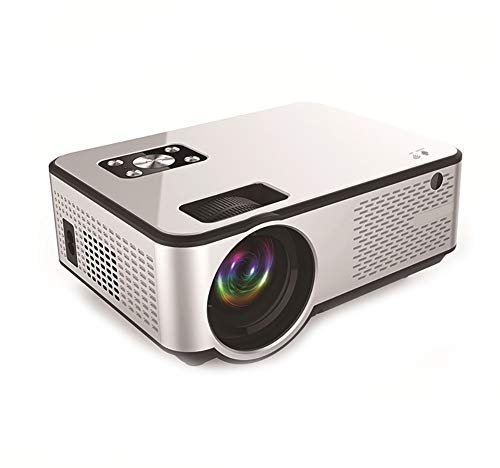 QWEASDF Projecteur, Projecteur Android Intelligent, Projecteur À Écran Miroir WiFi, Prise en Charge 1080P, Compatible avec HDMI/USB/VGA, Adapté Aux Films À La Maison, Au Divertissement,