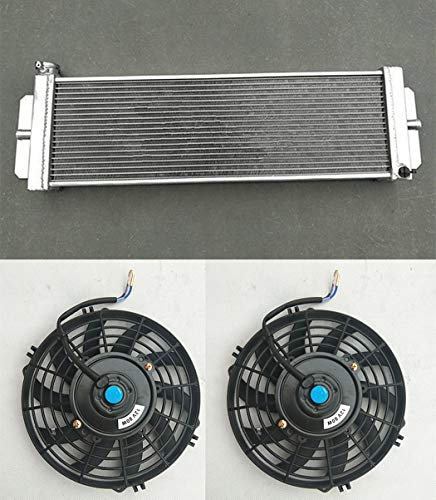Échangeur de chaleur universel en aluminium 61 x 20,3 x 6,3 cm + 2 ventilateurs