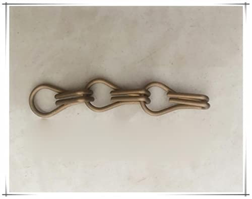 1.6mm 90 * 210cm Gold Color Anodized Aluminum Chain Link Hook Fly Insect Screen Curtains-Bronze