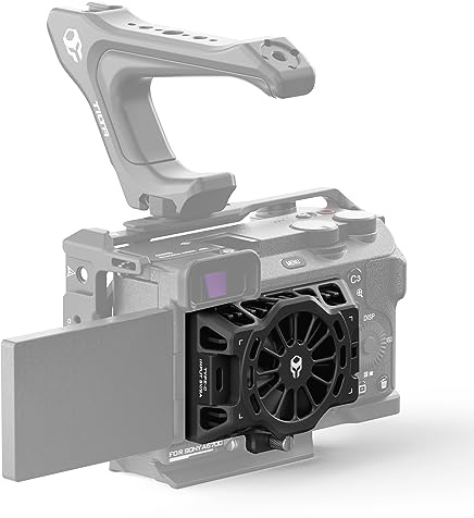Tilta Système de Refroidissement Compatible avec Sony a6700 avec câble d'alimentation USB-C de 30 cm Refroidissement Efficace, Compact et Accessible - Noir TA-T54-CS-B