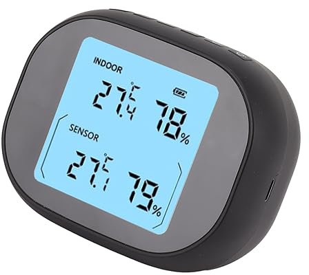 Qcwwy Andere Wohngeräte, Stations-Kühlschrank-Monitor mit für Digitale Außenthermometer, Innen-Außenthermometer, Heim-Großwetter