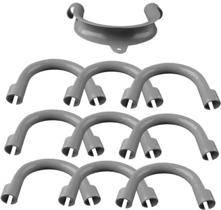 Homoyoyo 10pcs Flexible Washing Machine Hose Holder u Shape Washer Drain Hose Hook