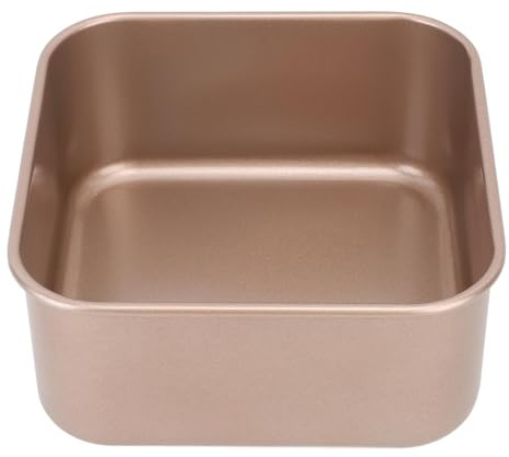 Baking Pan Deep Square Loaf Pan Stackable Thickened Carbon Steel Loaf Tin for Cakes and Loaves (M)