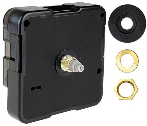 Comforty Quarz Uhrenwerk Lautlos, Uhrwerk für Wanduhr Lautlos Ohne Zeiger für den Ersatz von Reparaturteilen für Wanduhren