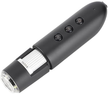 Hauthaar-Detektor, 1600-fache Vergrößerung, Hauthaar-Kopfhaut-Detektor, Digitales Mikroskop, Hautanalysator mit LED-Licht, WiFi, Tragbare Handmikroskope, HD-Lupe für Kopfhauthaare