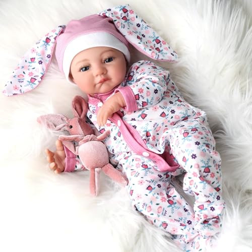 BABESIDE Reborn Babypuppe Mädchen – 20 Zoll lebensechte Neugeborenen-Puppe mit weichem Stoffkörper, Kleidung & Zubehör, Spielzeug für Kinder ab 3 Jahren