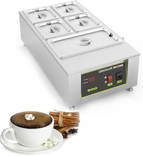 AFLEPCBRQ Macchina Commerciale della Cioccolata Calda, Regolazione 0-95 ℃ del Riscaldatore del Motore del Distributore del Cioccolato Caldo Che Riscalda Cioccolato, caffè