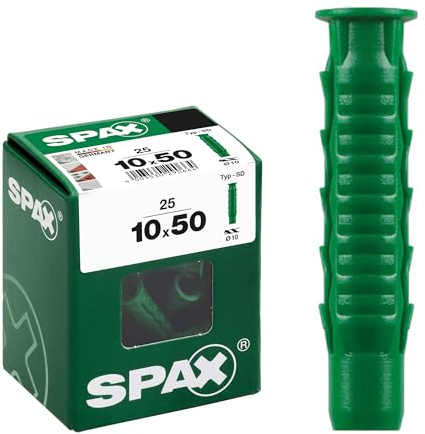 SPAX Typ-SD, Spreizdübel, 10 x 50 mm, 25 Stück - 4100001000507
