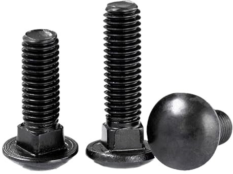 NUZBCPETR Edelstahlschraube mit Vierkantansatz und Linsenkopf(M10 x 1.5 x 90mm)