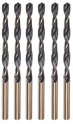 Misuyue 6 Stücke Metallbohrer Set, 2mm HSS Stahlbohrer Edelstahlbohrer, Professional Spiralbohrer für Metall, Aluminium, Hartplastik, Edelstahl, Holzbohrer