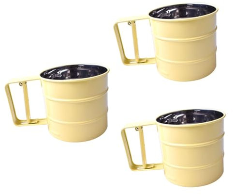 Cabilock 3St Sieb Sieb easy putz puderzucker feines zum Backen Hand Kaffeefilter Küchenpulver Kaffee Back Nudel Maschenfilter Netz Mehl Kuchenbackfilter