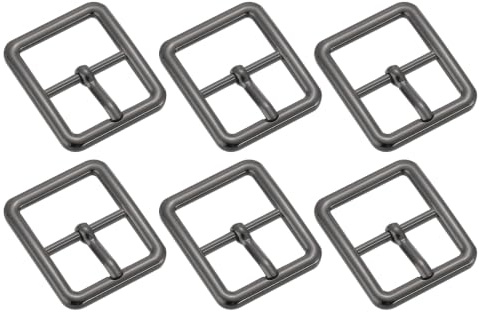 QUARKZMAN Rollschnalle Metall Roller Schnalle, Stück Gürtelschnalle zum Wechseln Verstellbar Schnalle mit Quadratischer Metallschnalle für DIY Rucksack Leder Zubehör