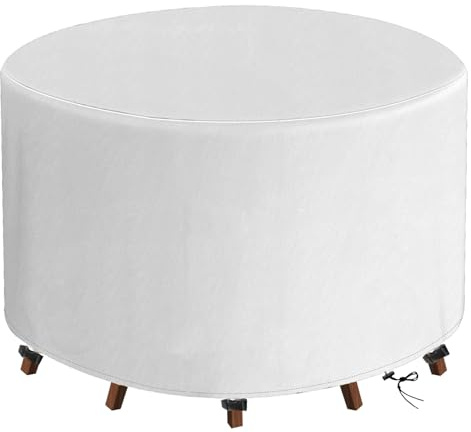 TopSoul Ronde Housse Table de Jardin Bache de Protection Exterieur 600D Oxford Tissu Housses pour Mobilier de Jardin Imperméable et indéchirable Applicable à Salon de Jardin Exterieur 80x150cm