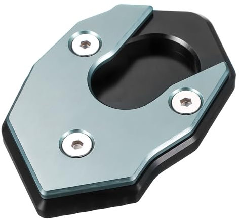 TOPBATHY Motorradständerplatte Aus Aluminiumlegierung Seitenständerpolster Für Stabilen Halt Ersatz-ständer-Basis Für rutschfeste Kompatibel Mit Vielen Motorradmodellen