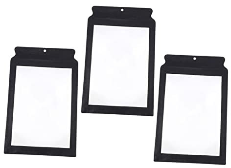 OSALADI 3pcs Handheld Page Magnifier for Reading, A4 Full-page Pvc Sheet, 3x Magnification, Lightweight Portable Aid for Seniors, Books, Newspapers, Maps