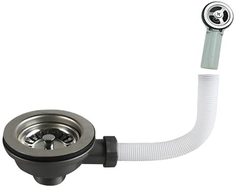 1 Pcs Sink Waste Kit, Kitchen Sink Waste Kit, Sink Overflow Kit, Sink Waste Fittings, Kitchen Sink Waste Fittings, Kitchen Sink Drain, Round Overflow Pipes