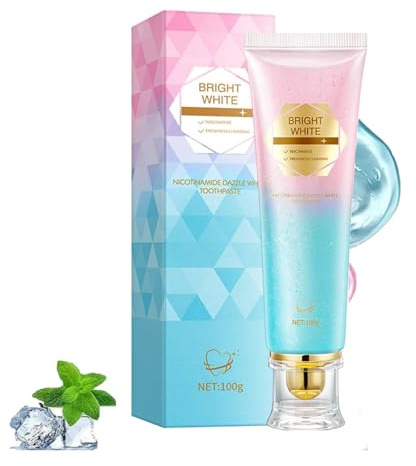 Dentifrice Blanchissant Niacinamide, Dentifrice Blanchissant éClatant, Dentifrices Naturel pour éLiminer Les Taches sur Les Dents, Haleine FraîChe (1)