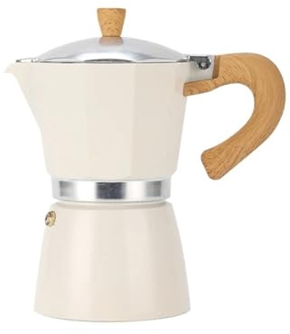 Cafetière Moka, Cafetière À Expresso Cubaine En Aluminium, Percolateur Italien For Cappuccino, Latte, 6 Tasses/10 Oz