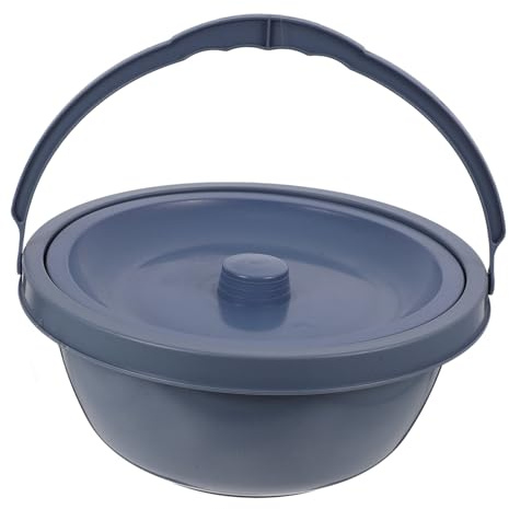 Abaodam Seau Hygiénique Adulte avec Couvercle, Pot à Urine Portable en Pp, Étanche et Résistant aux Chocs, pour Maison, Camping et Soins Nocturnes