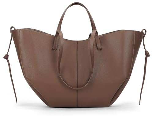 TIAASTAP Groß Handtasche Damen Tote Bag Kunstleder Shopper Tasche Elegante Schultertasche Henkeltaschen Handbags für Uni Einkaufen Reisen