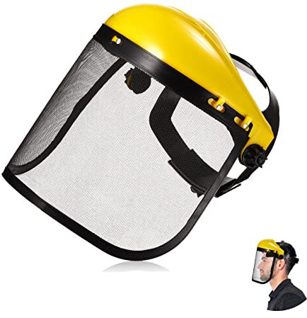 Maschera Visiera Protettiva, Tagliaerba da Giardino Scudo per Cappello Casco Scudo Facciale Protezione Degli Occhi di Sicurezza Visiera Cover
