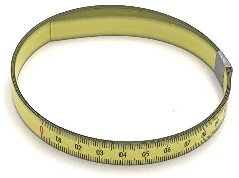 Mètre Ruban 1 m - Jaune Avec Revêtement En Polyamide – Numérotation Gauche-Droite – Largeur 13 mm – Graduation Duplex – Idéal Pour Scies À Panneaux, Établis Et Machines