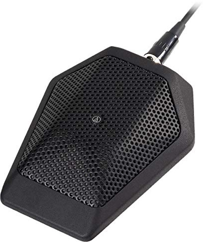 Audio-Technica U851RB Cardioid Condenser Boundary Microphone with Integral Power Module, Phantom Power Only, Black