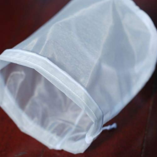 2ST 100/160/200 Micron Nylon Straining Tasche Fine Mesh Net Kräuter Flüssig Filter Homebrew Taschen 20x30cm Küchengeräte Zubehör (Size : 100Micron)