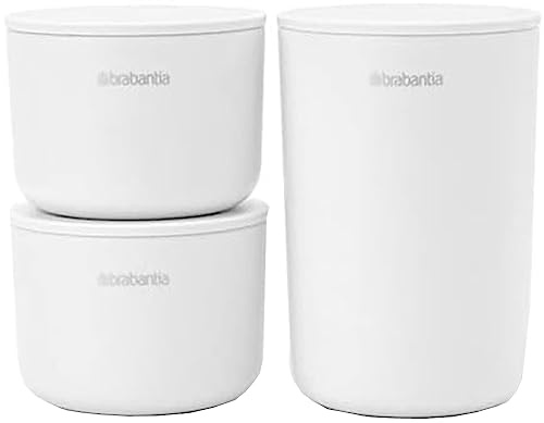 Brabantia 281327 ReNew Collection Contenitori portaoggetti, White