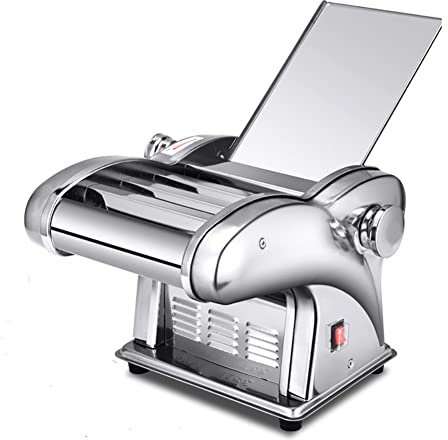 Macchina per La Pasta Elettrica Maker Tira Ravioli Pastaio Sfogliatrice 4 Tipi di Lame Acciaio Inossidabile (4tipo di Coltello per Pasta,Portatagliatelle)