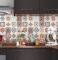 Livelynine Carta da Parati Adesiva Muro Cucina Decorazioni 40CMx5M Piastrelle Adesive Cucina Bagno Lavabile Paraschizzi Cucina Adesivo Muro Rotolo Adesivo per Mobili Armadio Mattonelle Adesive Cucina