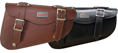 German Wear Motorrad Solobag Solo Tasche Satteltasche Motorradtasche Werkzeugtasche Leder (Schwarz, Rechts)