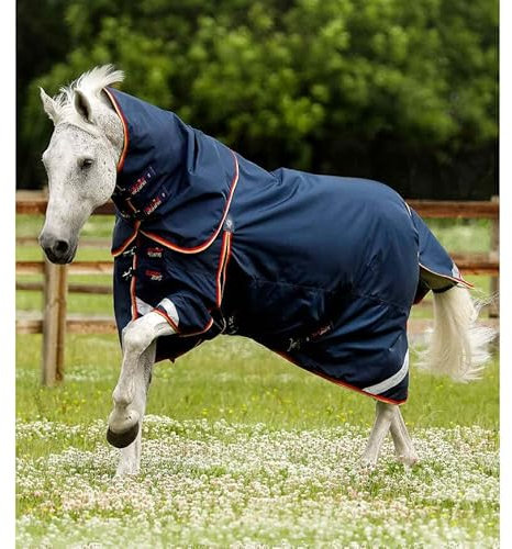 wasserdichte Outdoor-Decke für Pferde mit Halsabdeckung Premier Equine Buster 0 g