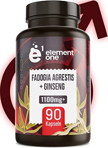 Fadogia Agrestis Kapseln mit Ginseng - 90 Caps - Fadogia Agrestis Extrakt - 1100mg je Tagesdosis 10:1 Extrakt - Komplex für Männer - Ginseng Kapseln