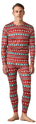 LAPASA Herren Innenfleece Thermounterwäscheset, Thermounterhemd & Thermohosen Funktionsunterwäsche Sets M11