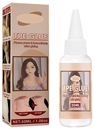 MoriAction 30ml Solid Doll Repair Agent-Transparent Waterproof Not Harden, Liquid Dissolvant Glue for Silicone TPE Doll Tear Glue Repair Split, Liquid Silicone Adhesive Glue for Crafts (1pièces)