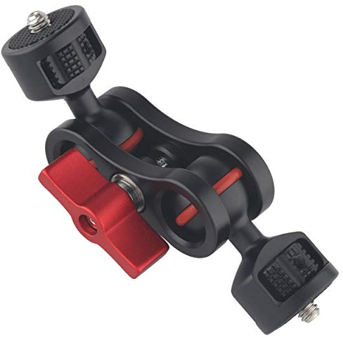 Rigdance Articulating Magic Arm Camera Field Monitor Mount Friction Cine Arm with 1/4-20 Ballheads (4.9 inch)