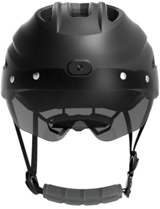Intelligenter Fahrradhelm für Erwachsene, Bluetooth-Fahrradhelm mit 4K-Sportkamera-Magnetbrille, Städtischer Fahrradhelm mit 360°-Warnlicht, Bremswarnlicht, Blinkern