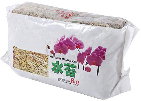 6L Phalaenopsis Sphagnum Moss Orchidée Sphaigne Mousse 20 X 11 Cm / 7,9 X 4,3 Pouces pour Fleurs Orchidée Phalaenopsis