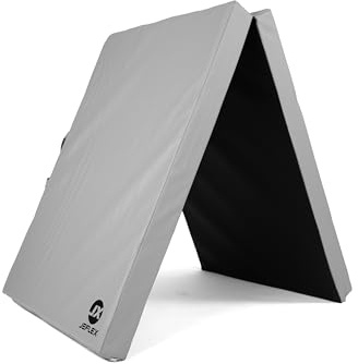 Jeflex – Klappbare Weichbodenmatte & Turnmatte 1 Mal klappbar - 200 x 70 x 8 cm - MADE IN GERMANY/Gymnastikmatte tragbar/platzsparende Fitnessmatte & Spielmatte für Kinderzimmer