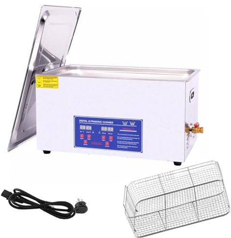 Nettoyeur à Ultrasons Professionnel, Avec Minuterie NuméRique Et Chauffage, Nettoyeur à Ultrasons Commercial 40 Khz, Pour Bijoux, Lunettes, Montres, Circuits ImpriméS, Vaisselle,10L
