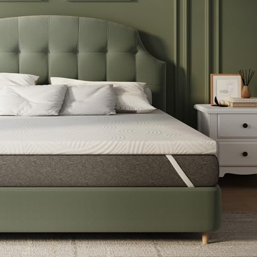 Novilla Sobrecolchón, 160x200 7.5 cm Topper Colchón de Fibra, Sobrecolchón de Espuma Confort y Lavable a 60°C, Transpirable y Fresco, Blanco