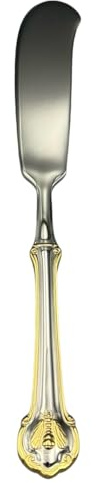 Wallace Napoleon Bee Gold Accent 18/10 Stainless Steel Butter Spreader