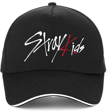 JFSKFOU Kpop Straykids Herren-Hüte und Mützen, verstellbar, personalisierbar, Schwarz , Einheitsgröße